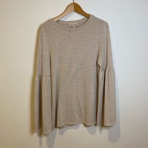 Anthro Philosophy bell sleeve sweater size S